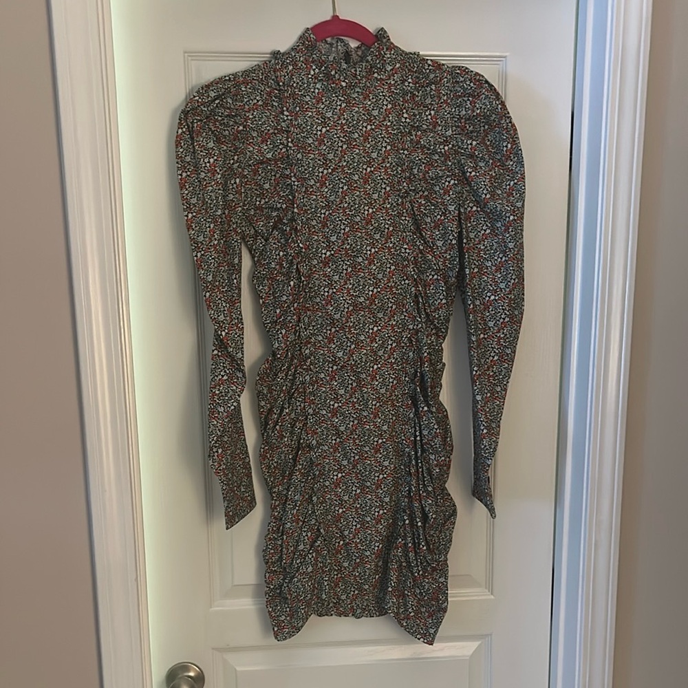 Love Sleeve Floral Ganni Dress